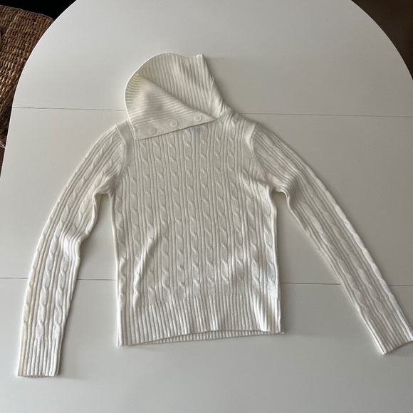 White Button Turtle Neck - Picture 2 of 2
